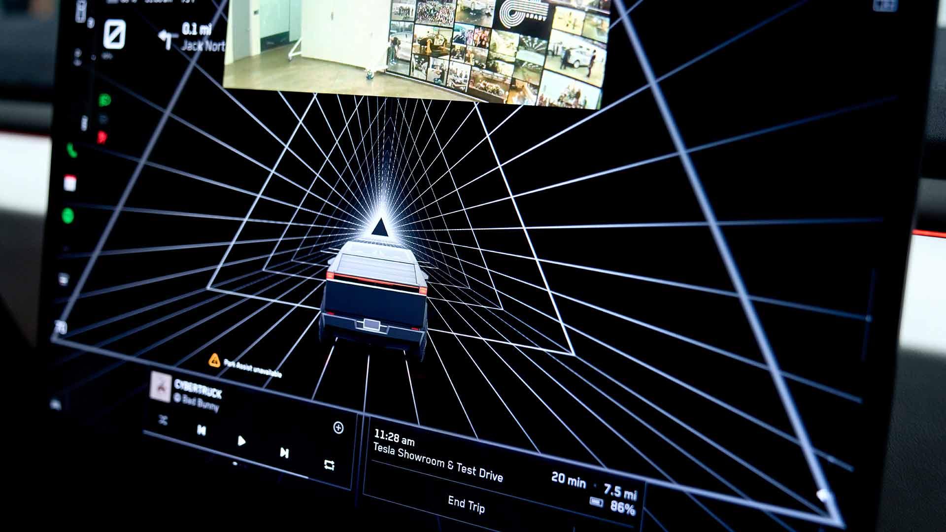 Tesla Cybertruck interieur middenscherm