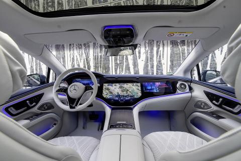 Mercedes EQS scherm (Hyperscreen)