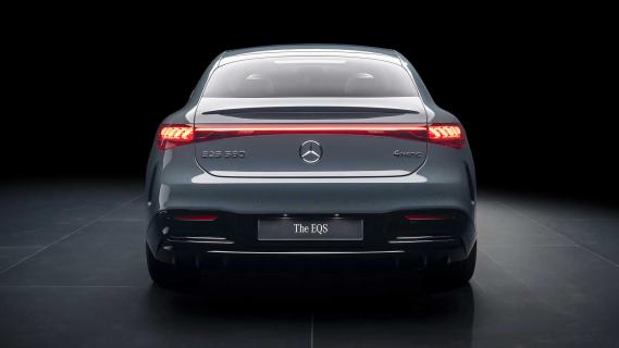 Achterkant Mercedes EQS Facelift